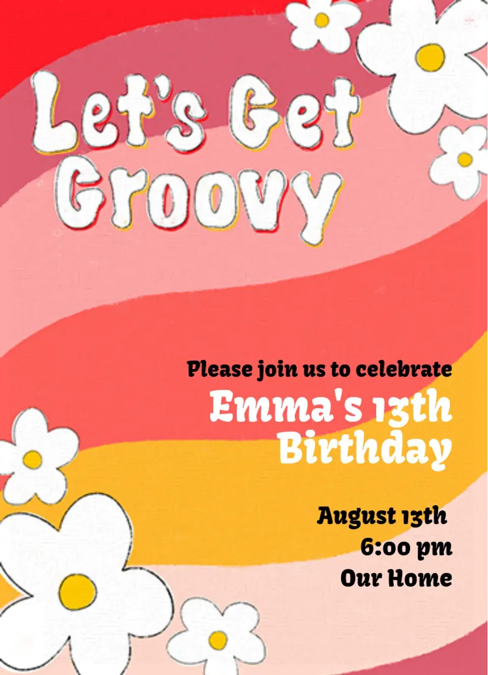 Groovy Birthday card