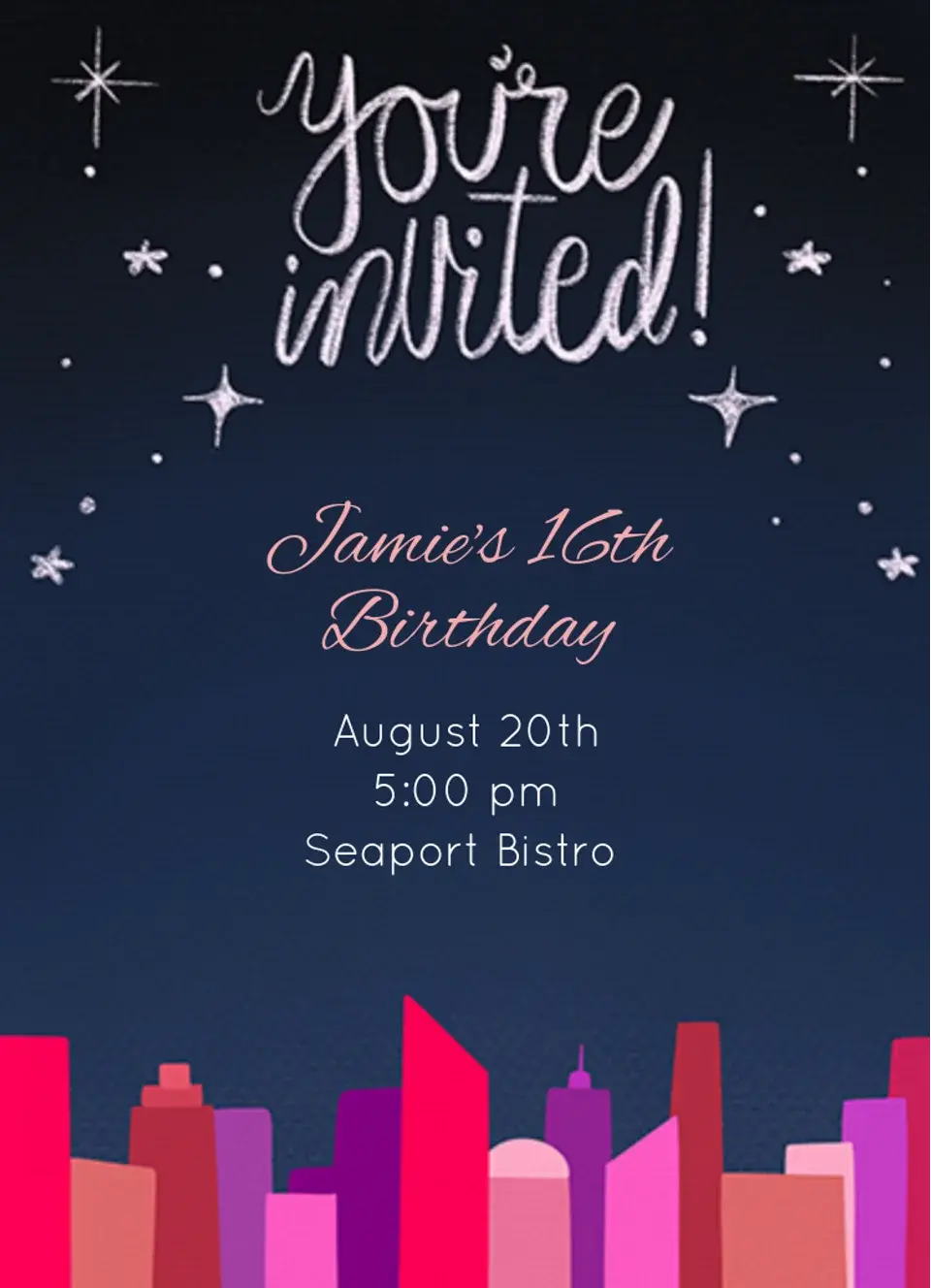 City Birthday  card