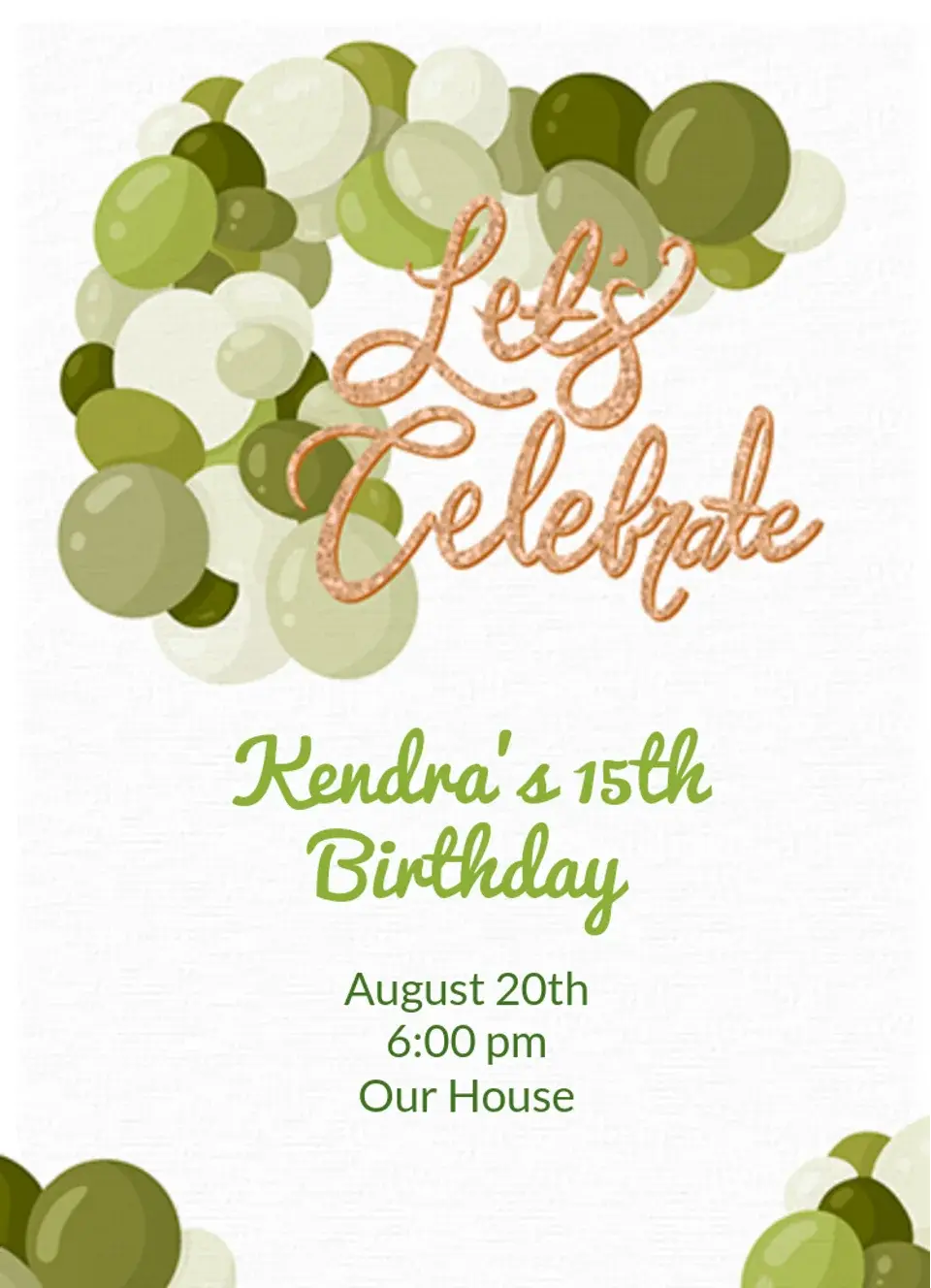 Balloon Arch card