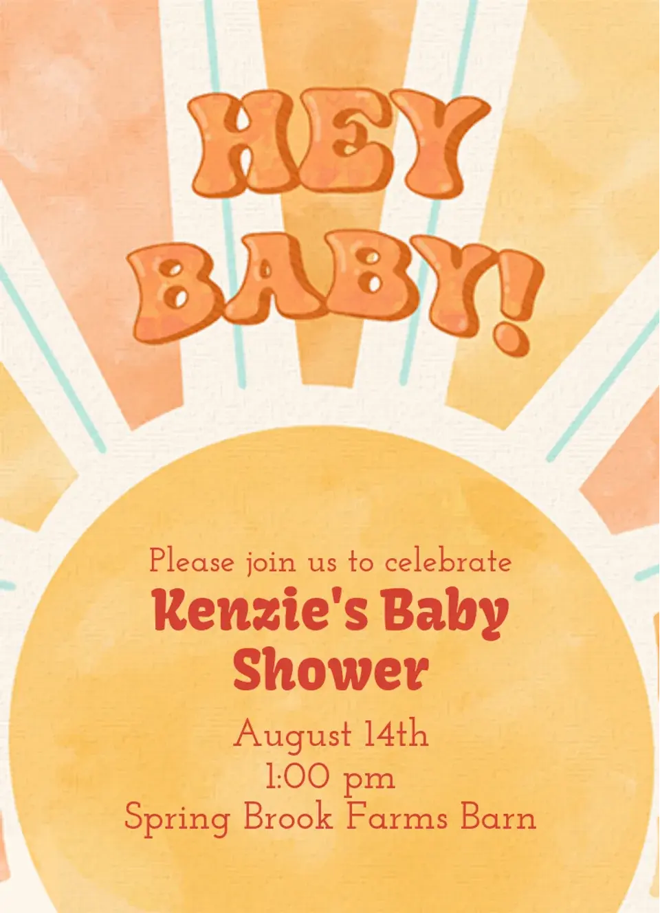 Retro Sunshine card