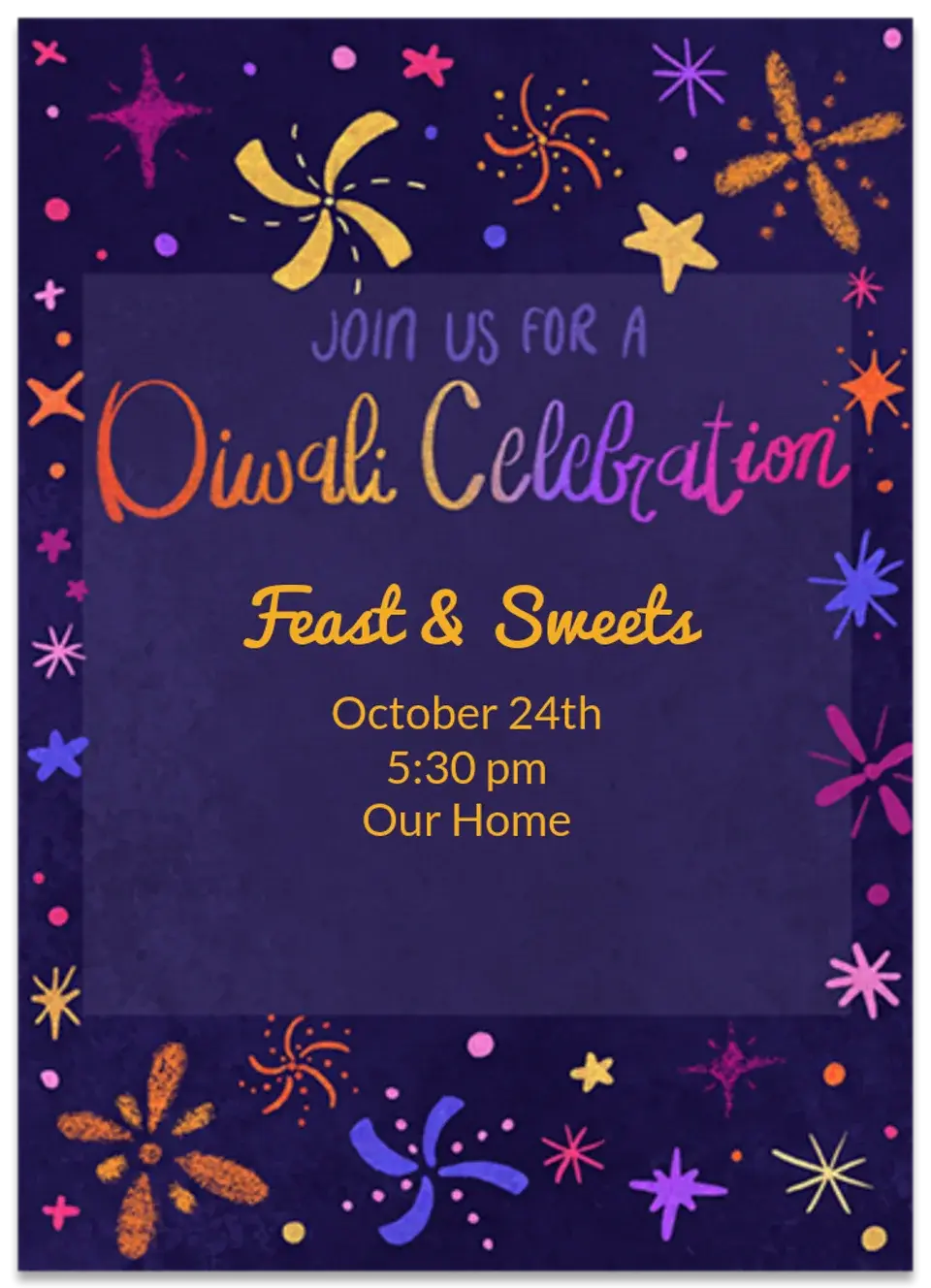 Diwali Light card