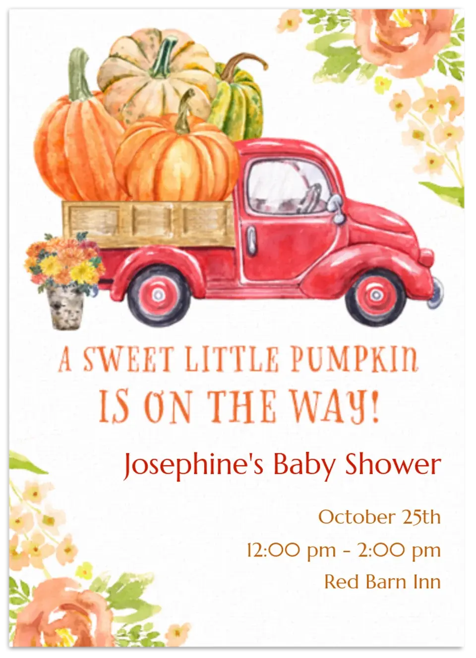 Sweet Little Pumpkin card