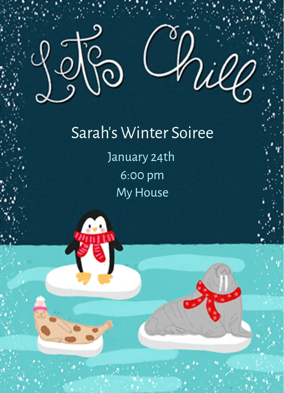 Let's Chill card