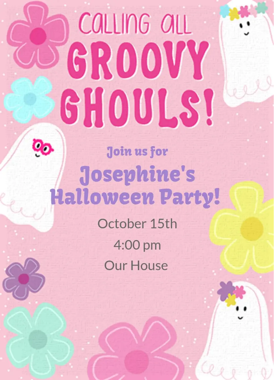 Groovy Ghouls card