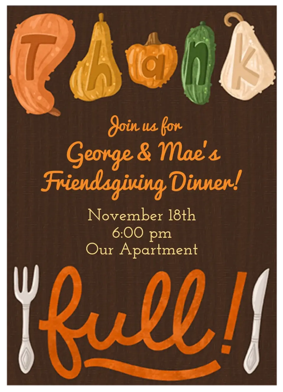 Fall Gourds card