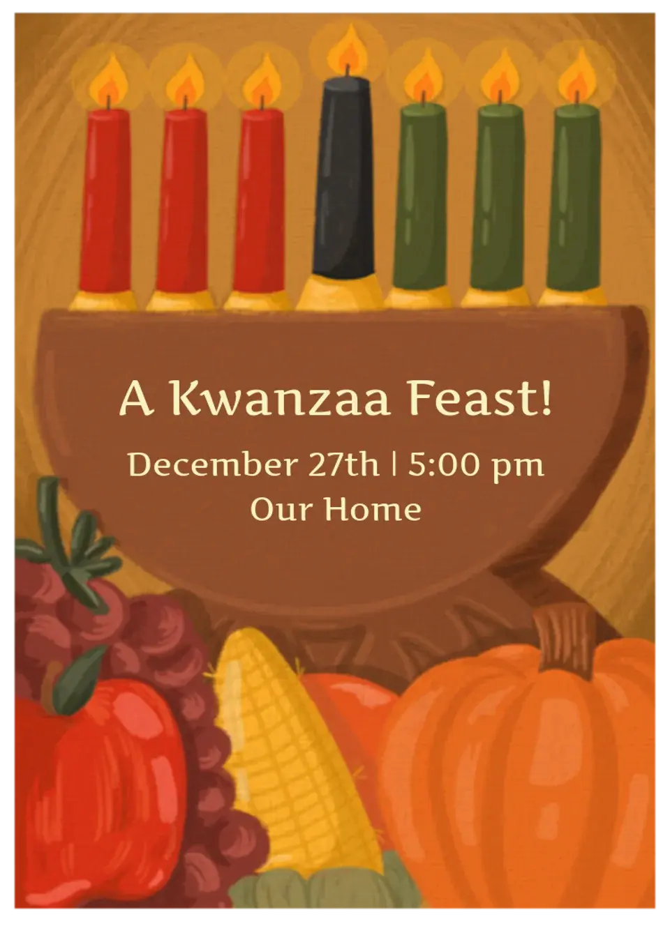 Kwanzaa Feast  card