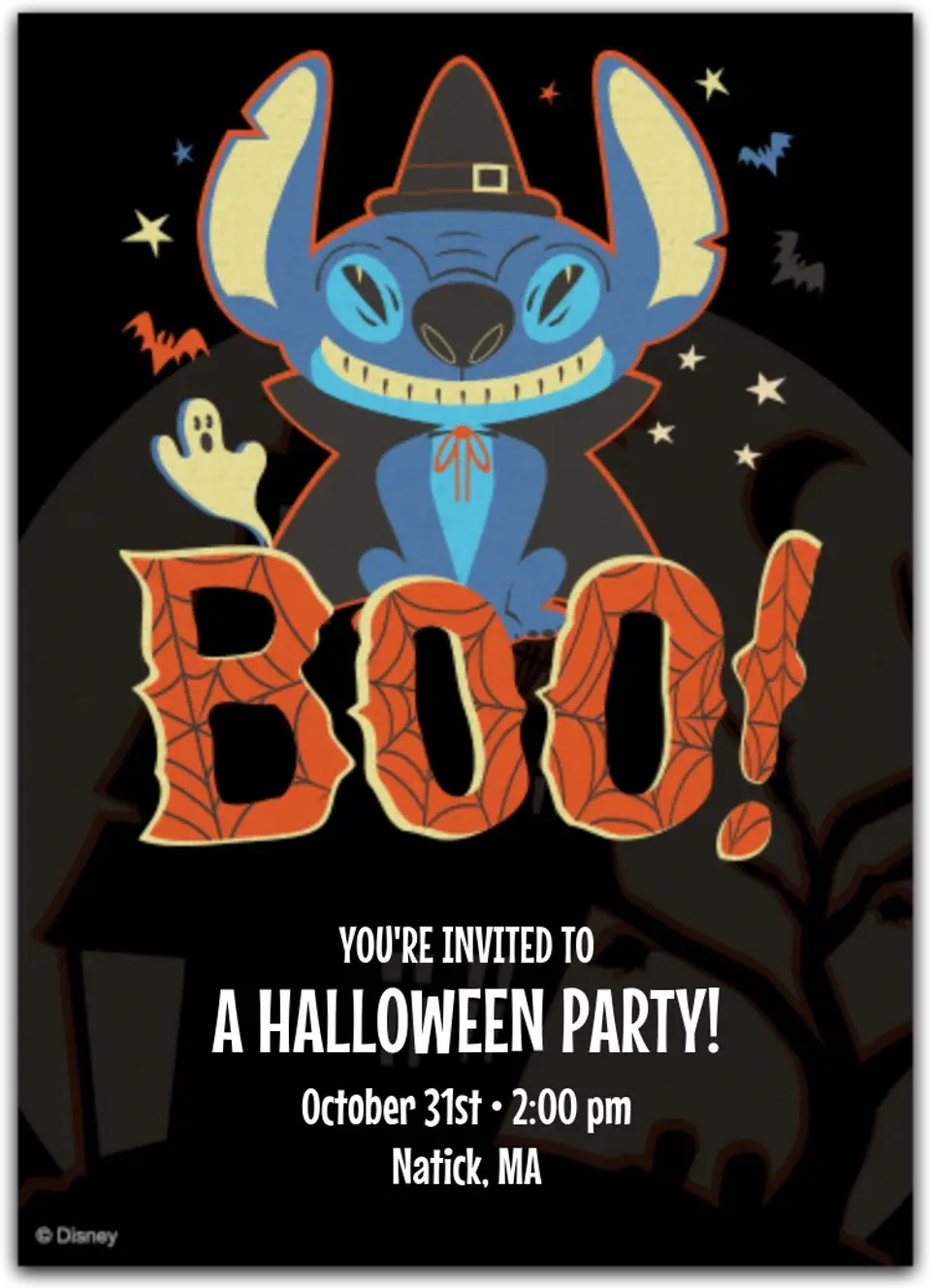 Stitch Halloween card image