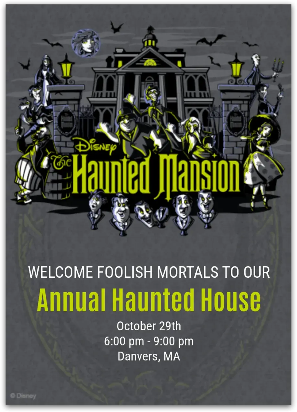 Haunted Mansion card