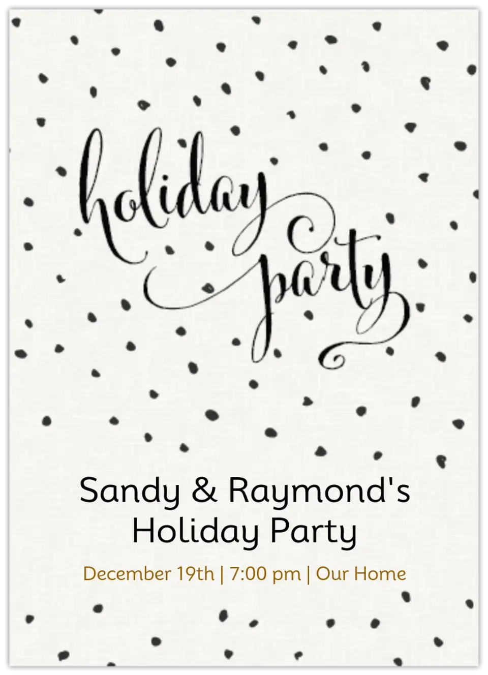 Modern Holiday card