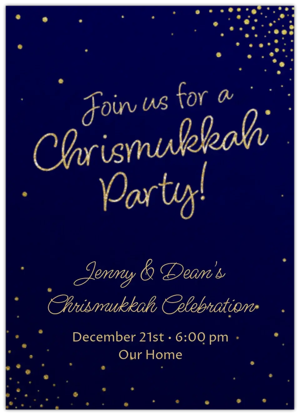 Chrismukkah Dots card