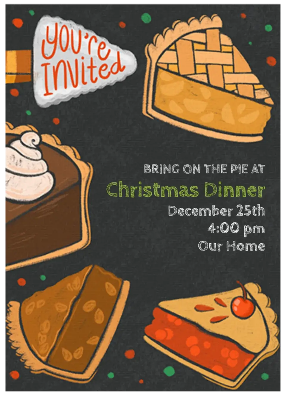 Holiday Pie card