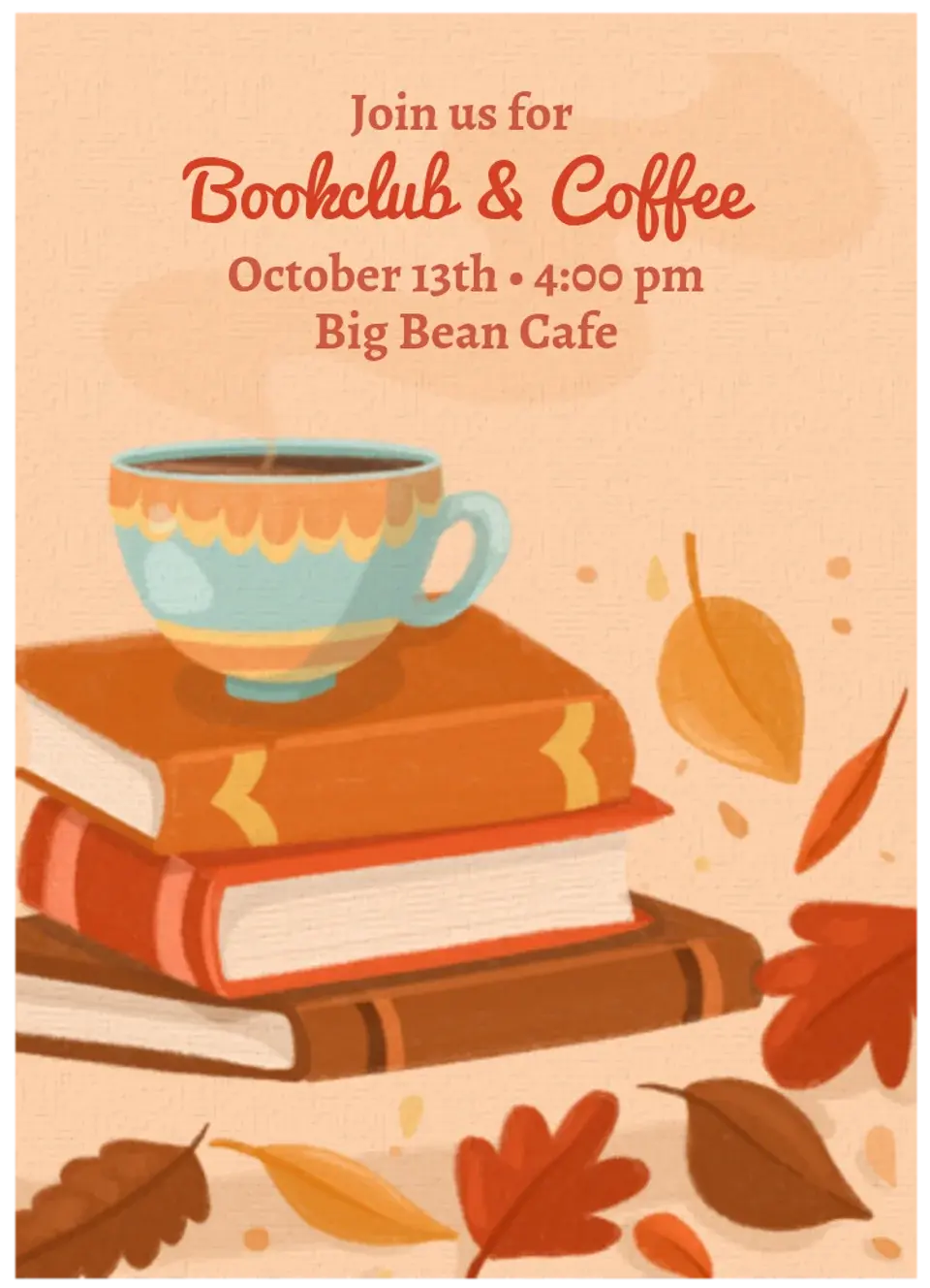 Coffee and Books card