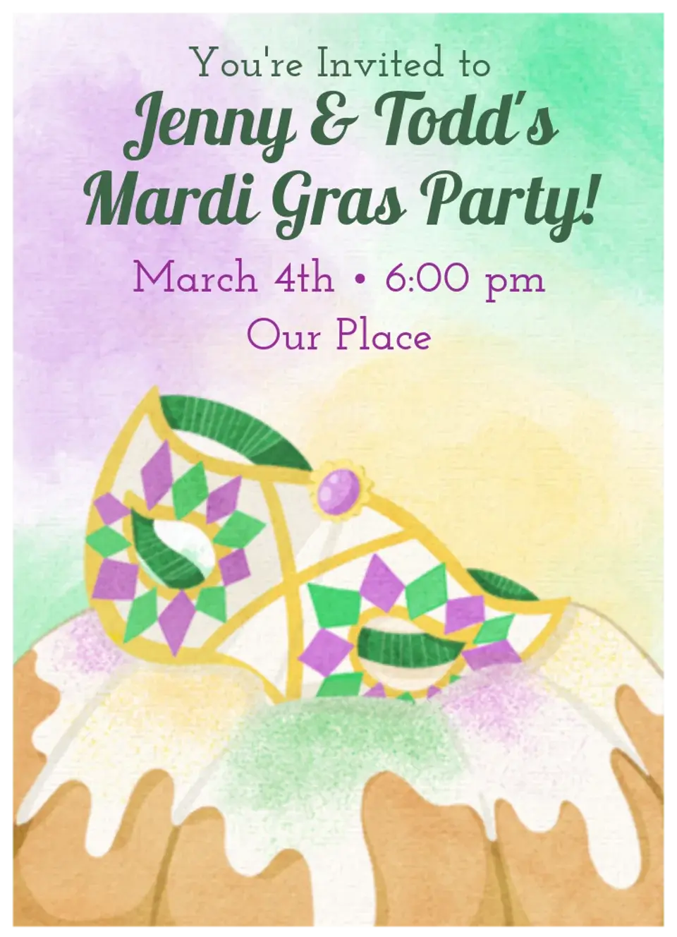 King Cakes card