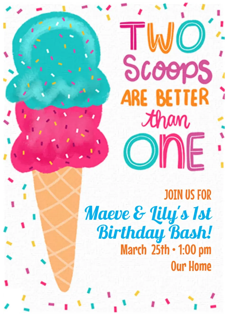 Twin Ice Cream card