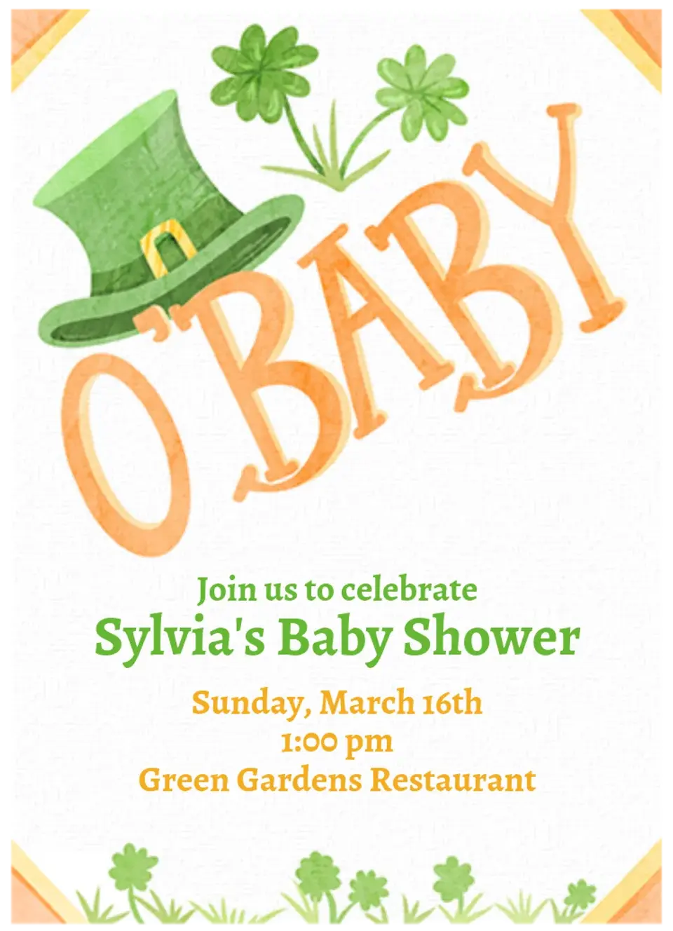 O' Baby card