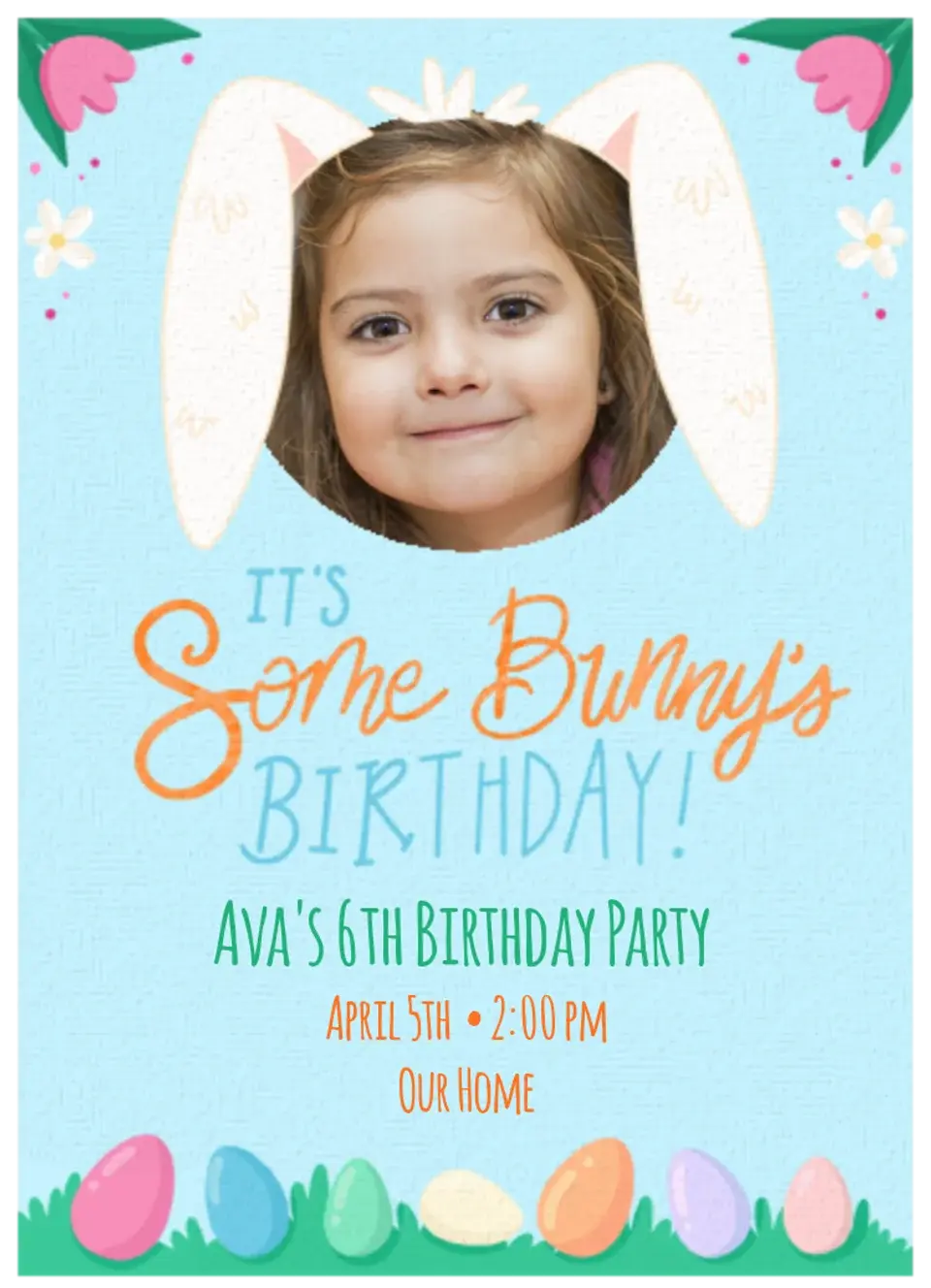Bunny Birthday card image