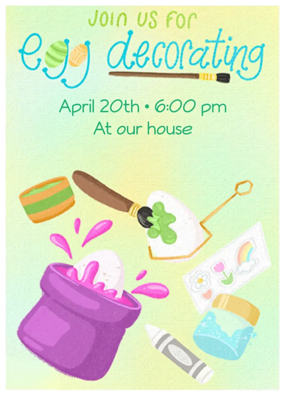 Egg Decorating card