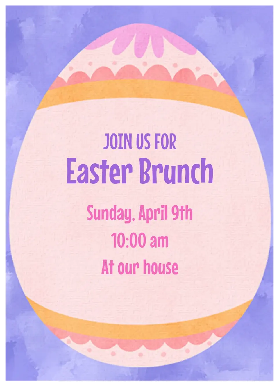 Easter Egg Celebration card