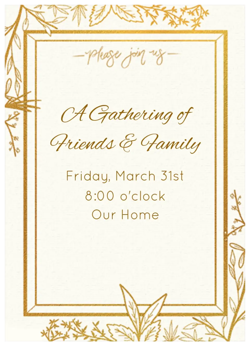 Golden Greenery card image