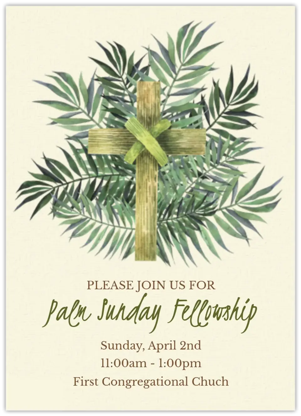 Palm Sunday card