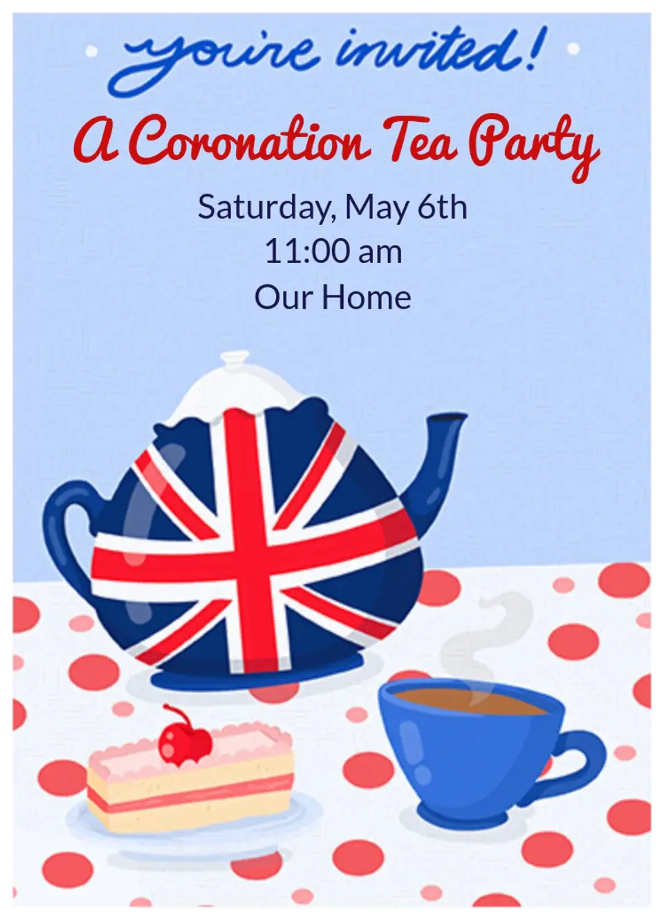 Union Jack Tea card