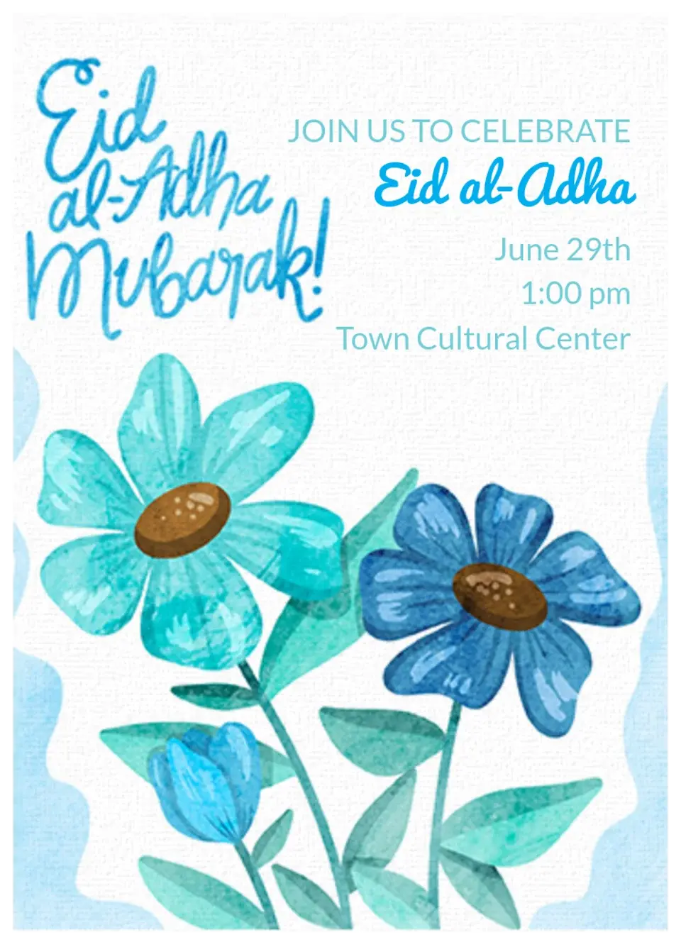Floral Eid card