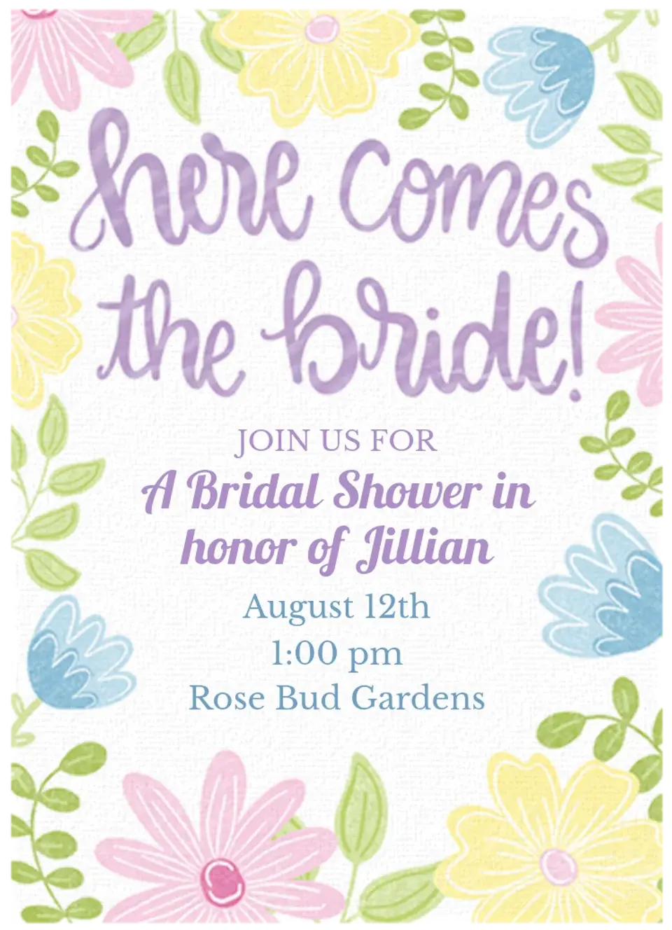 The Bride card