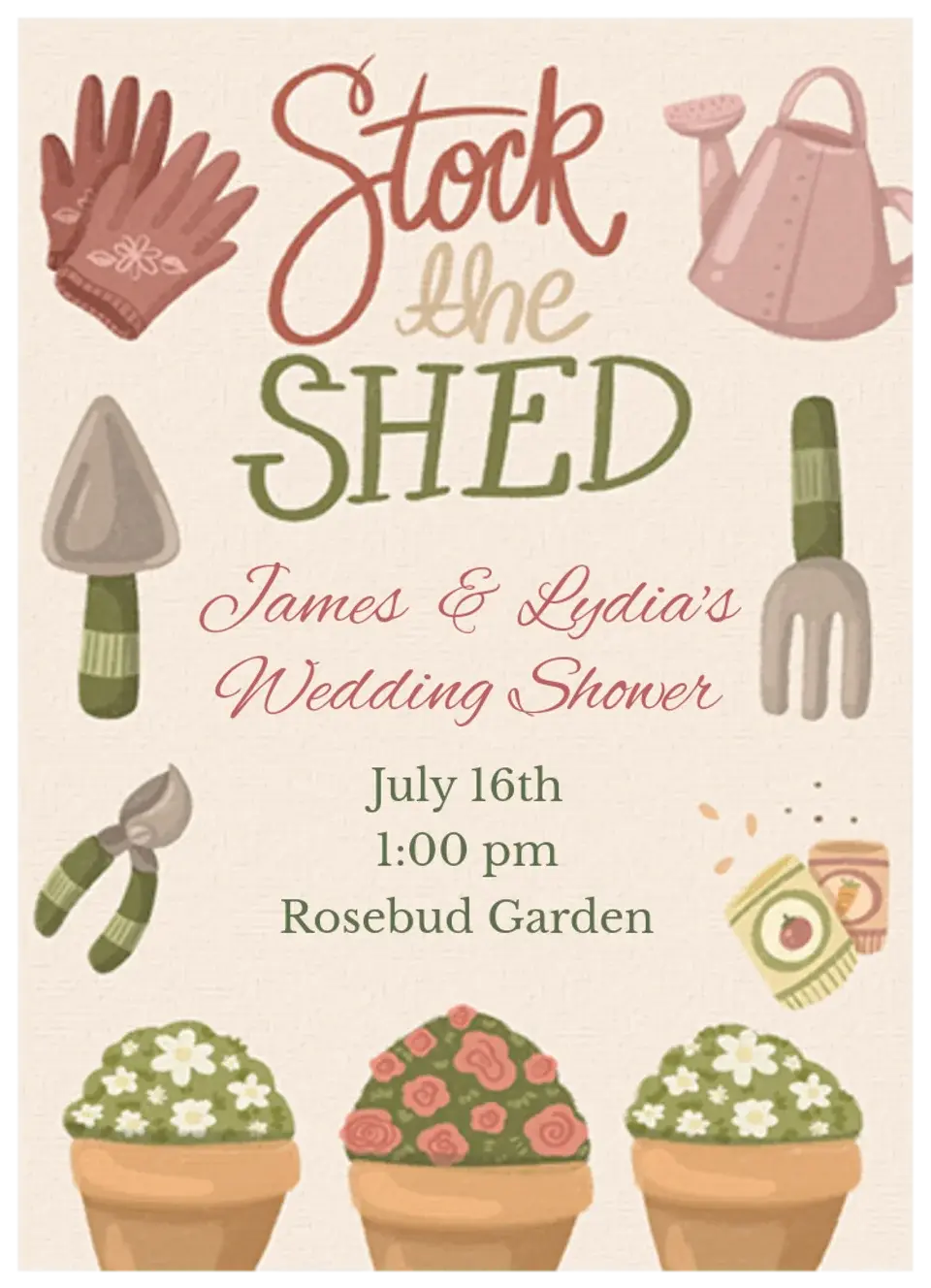 Stock the Shed  card