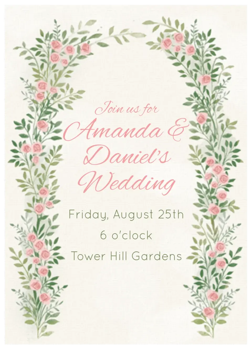 Floral Arches card