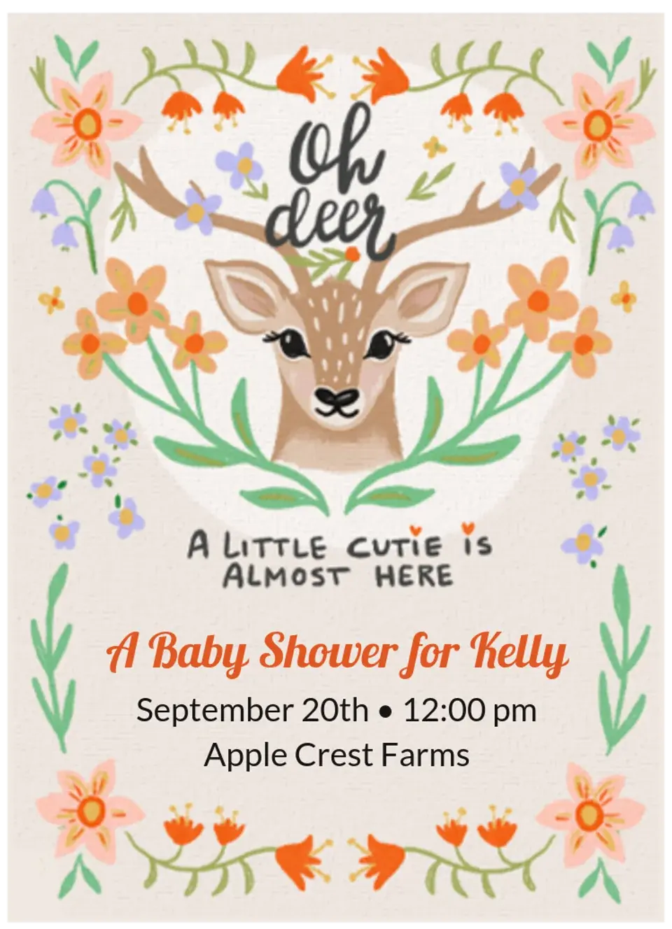 Oh Deer card