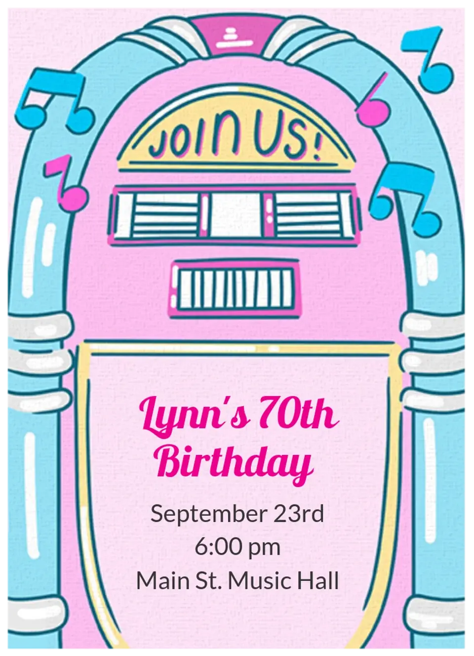 Jukebox card