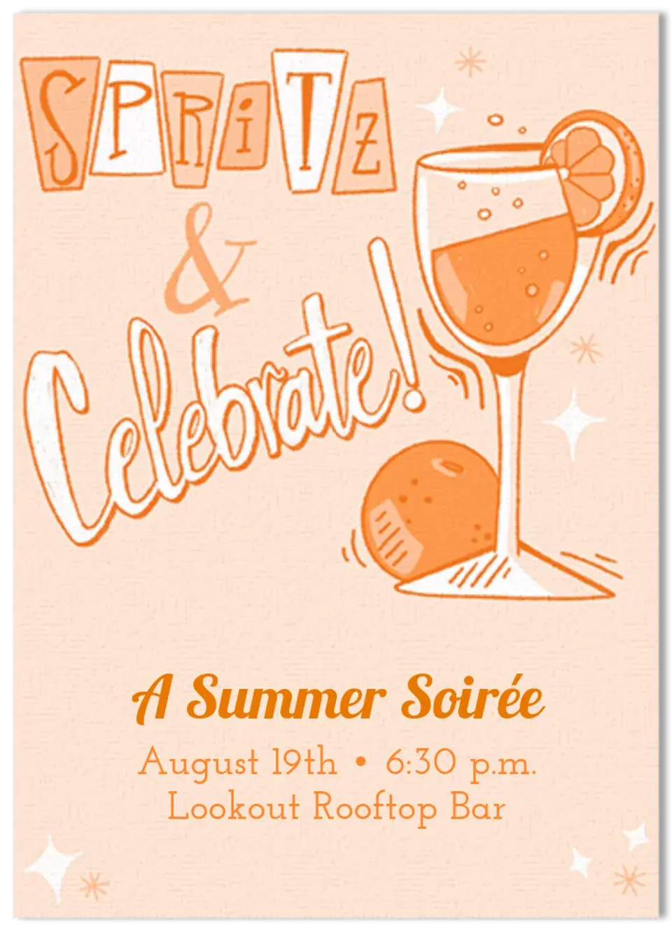 Spritz & Celebrate  card