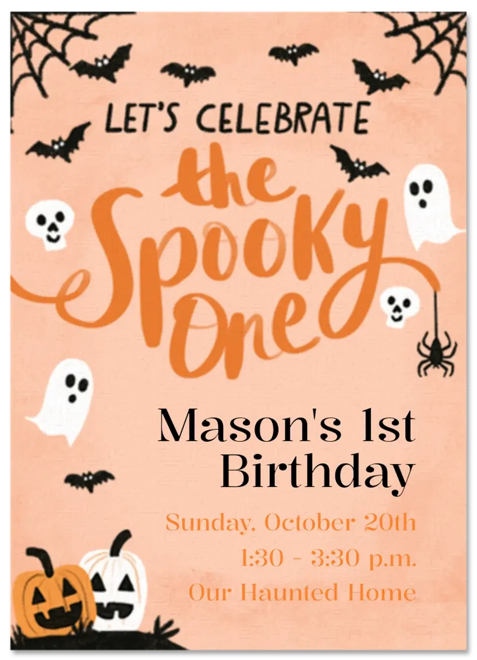 Spooky One card