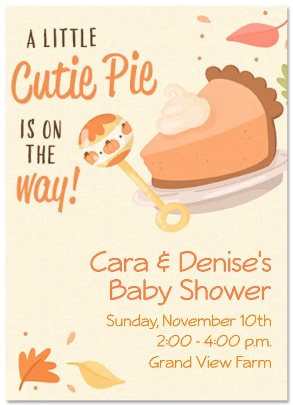 Cutie Pie Baby card