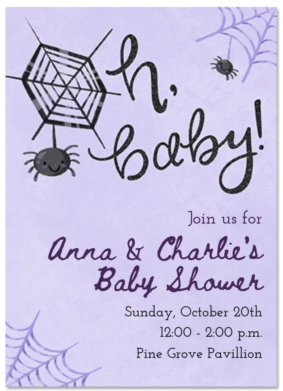 Oh Baby Web card