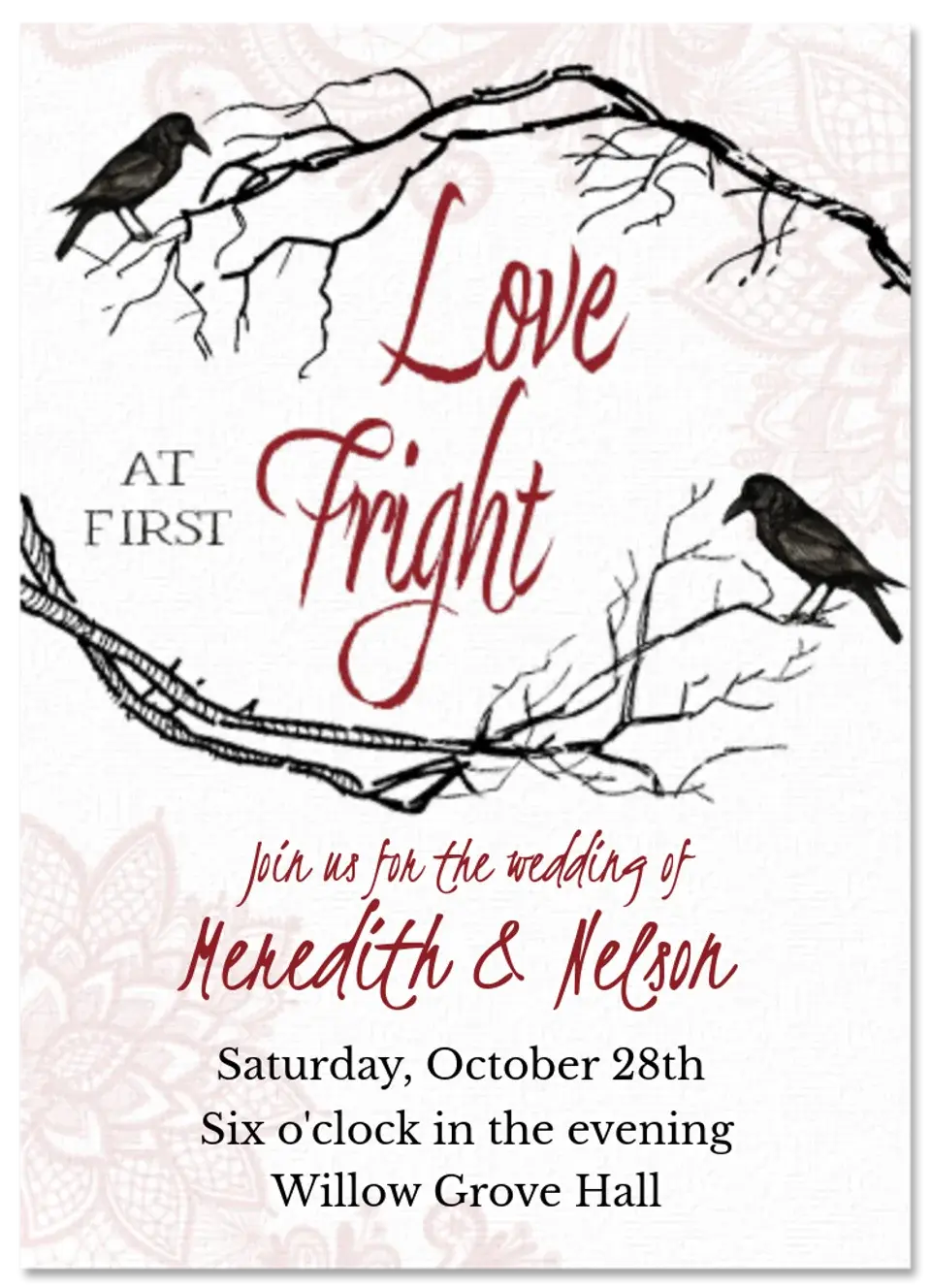 First Fright card