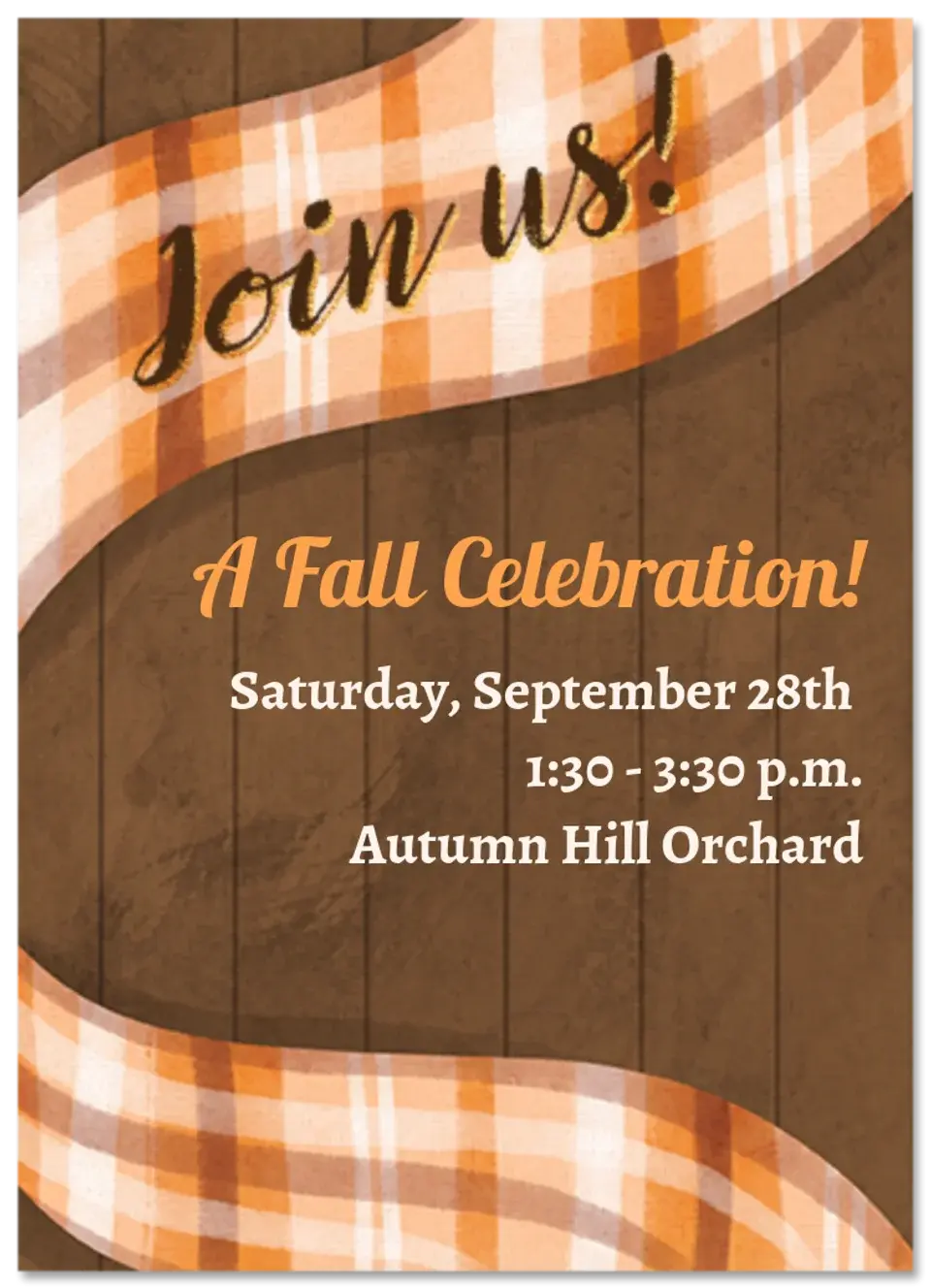Fall Plaid card