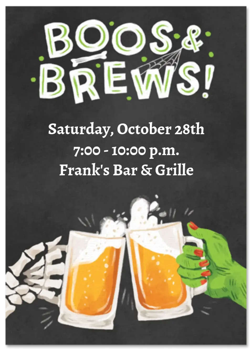 Boos & Brews card