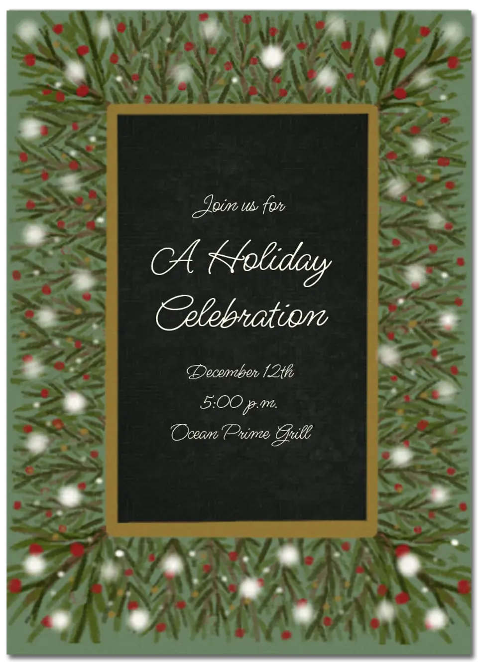 Pine Garlands card
