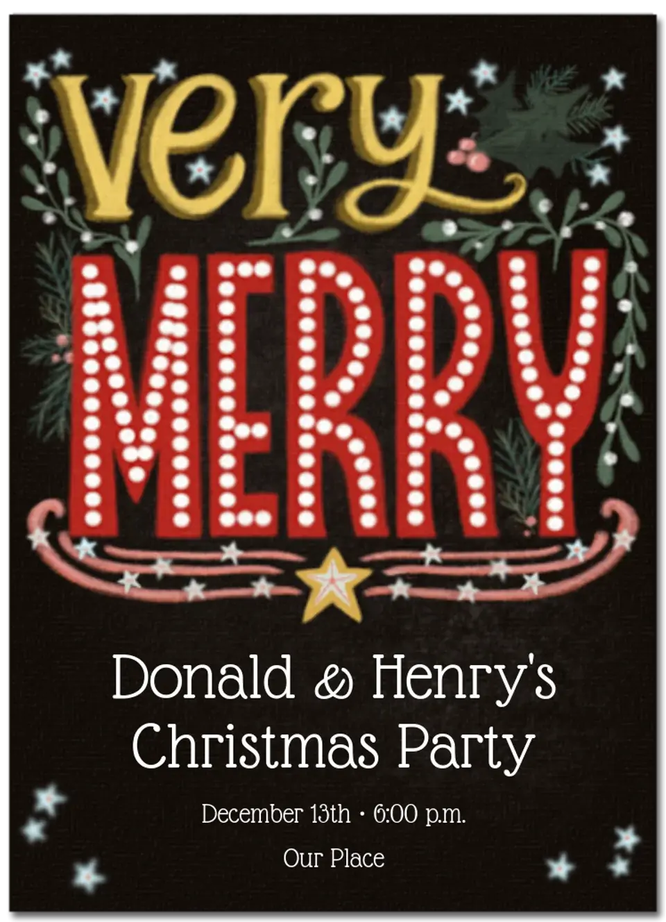 Very Merry card