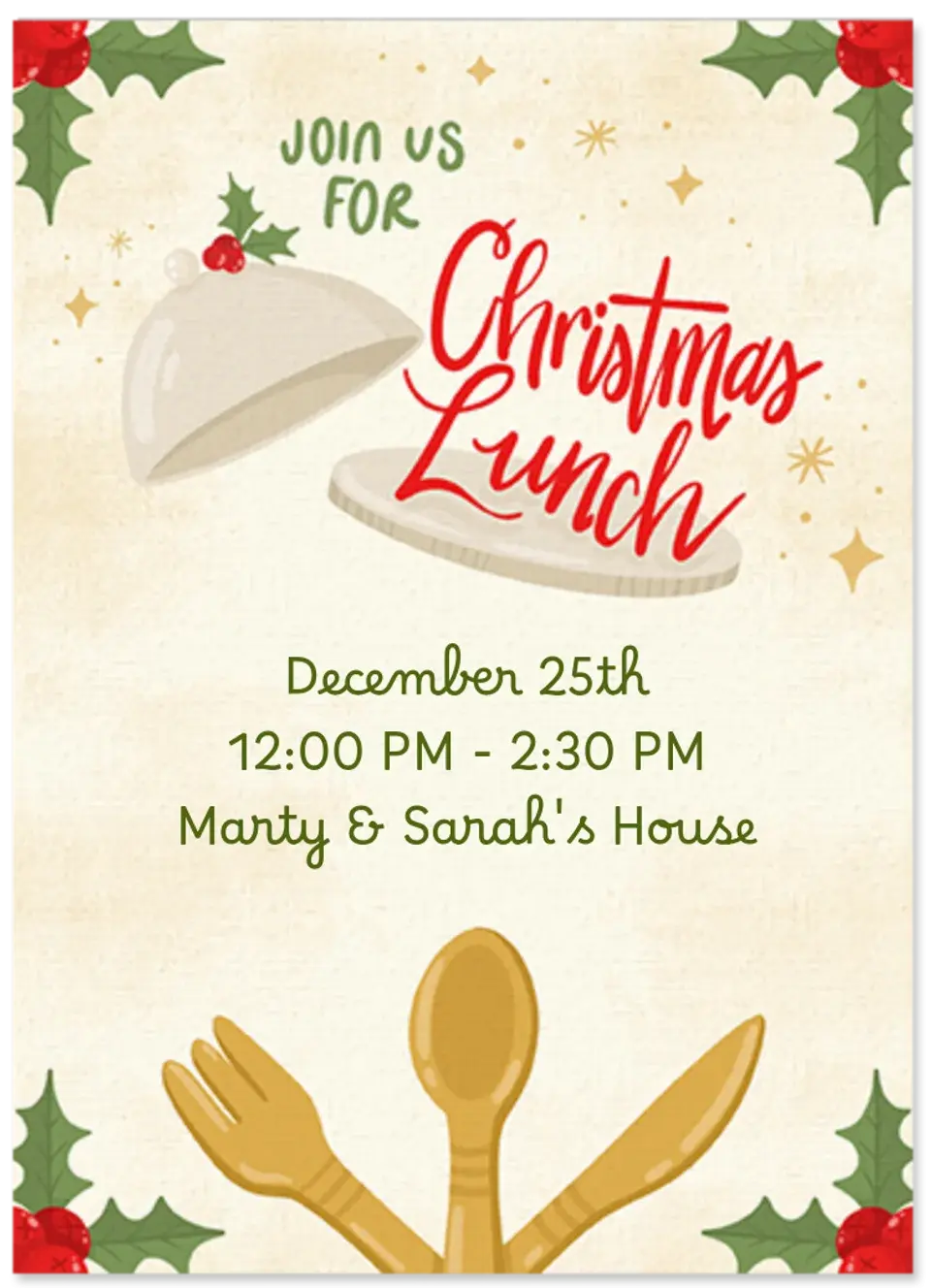 Christmas Luncheon card image