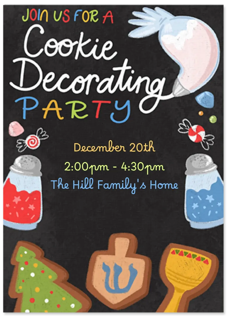 Cookie Decorating Party card
