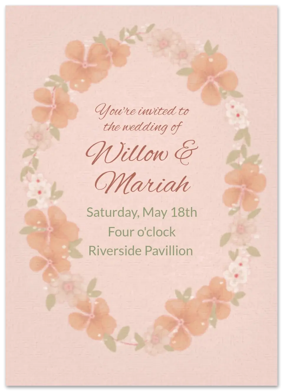 Monochrome Floral Border card image