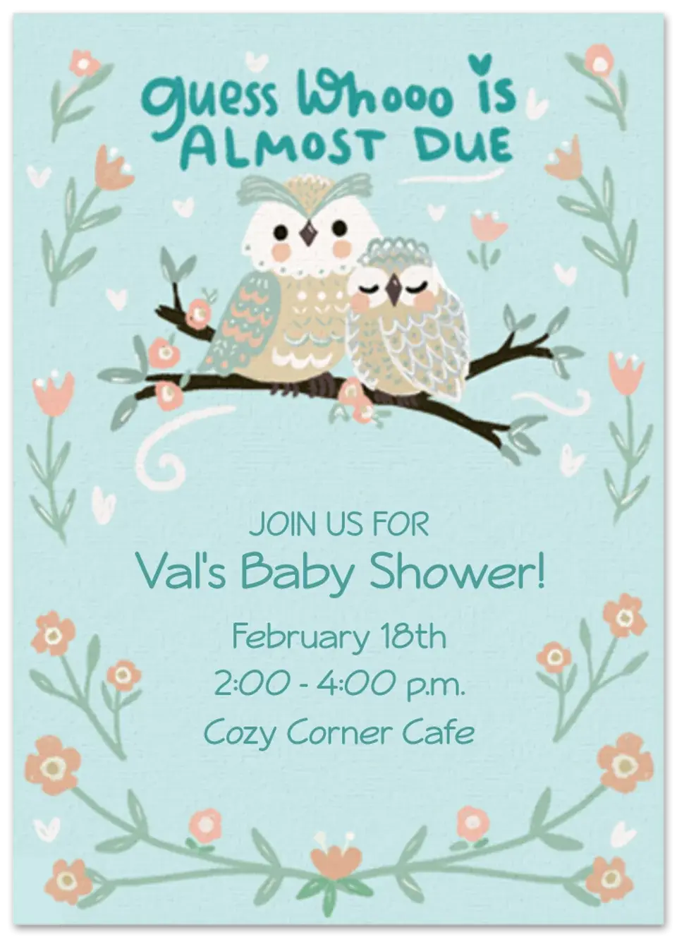 Guess Who's Due card