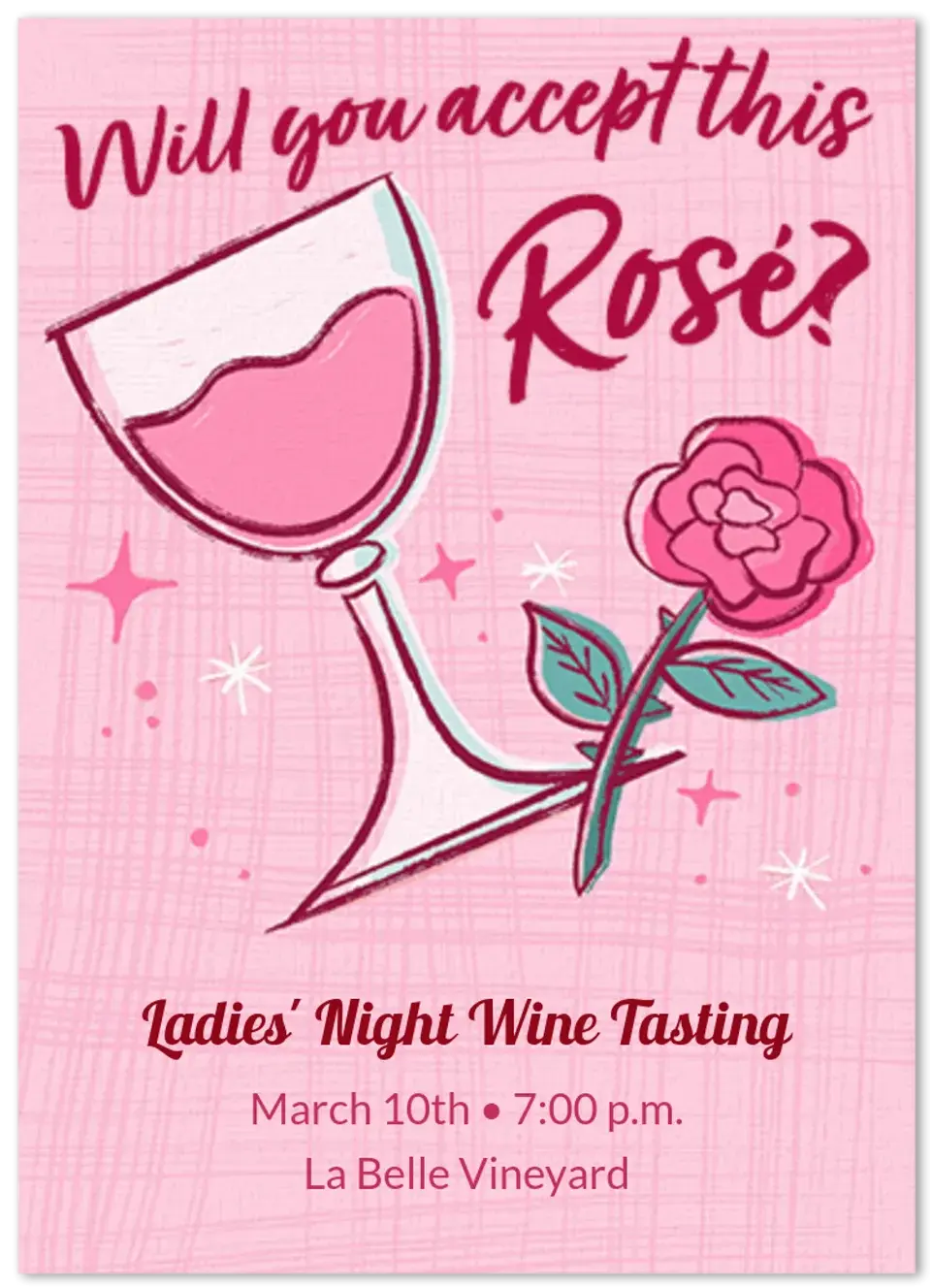 Accept This Rosé card