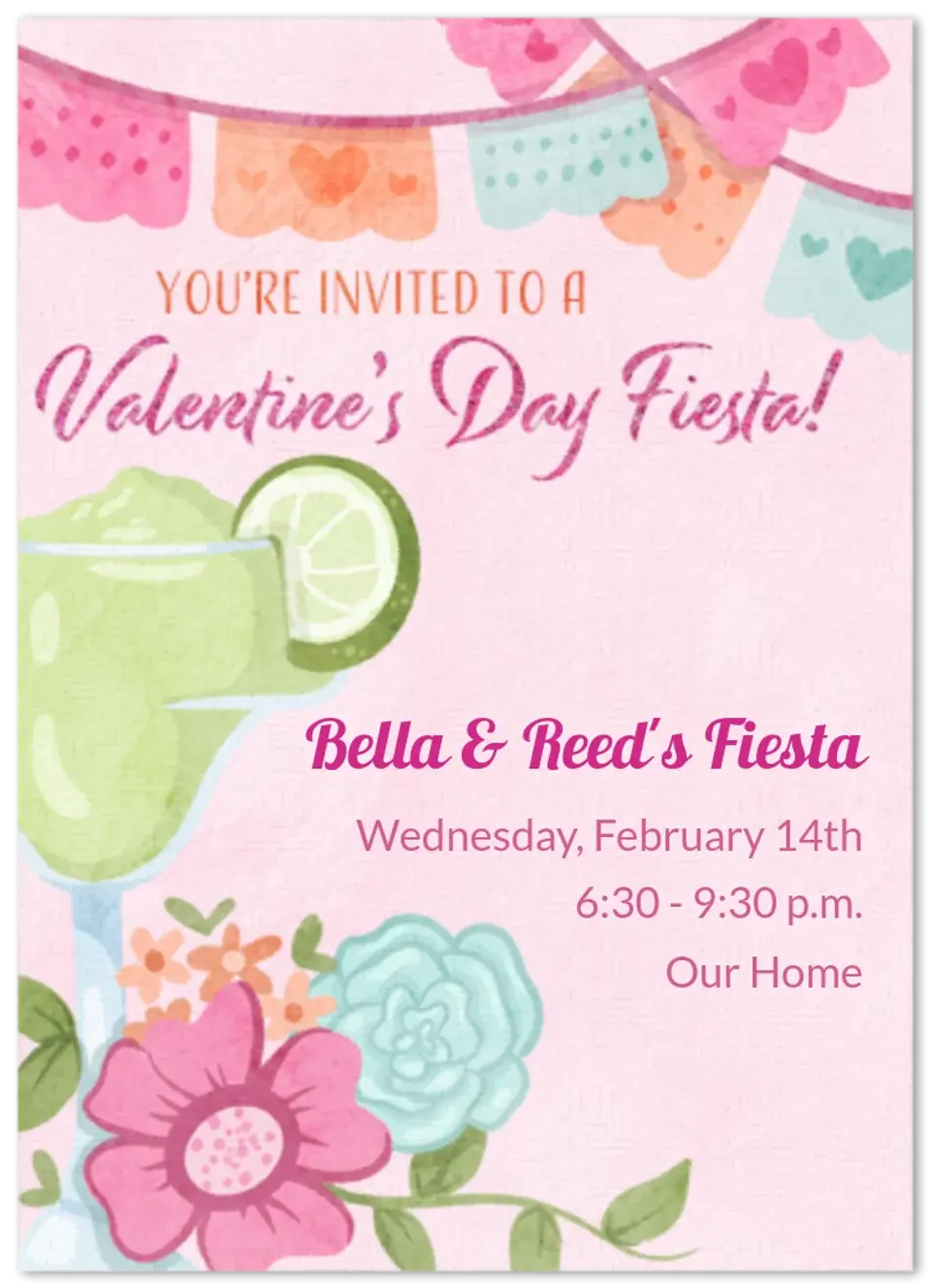 Valentine's Fiesta card