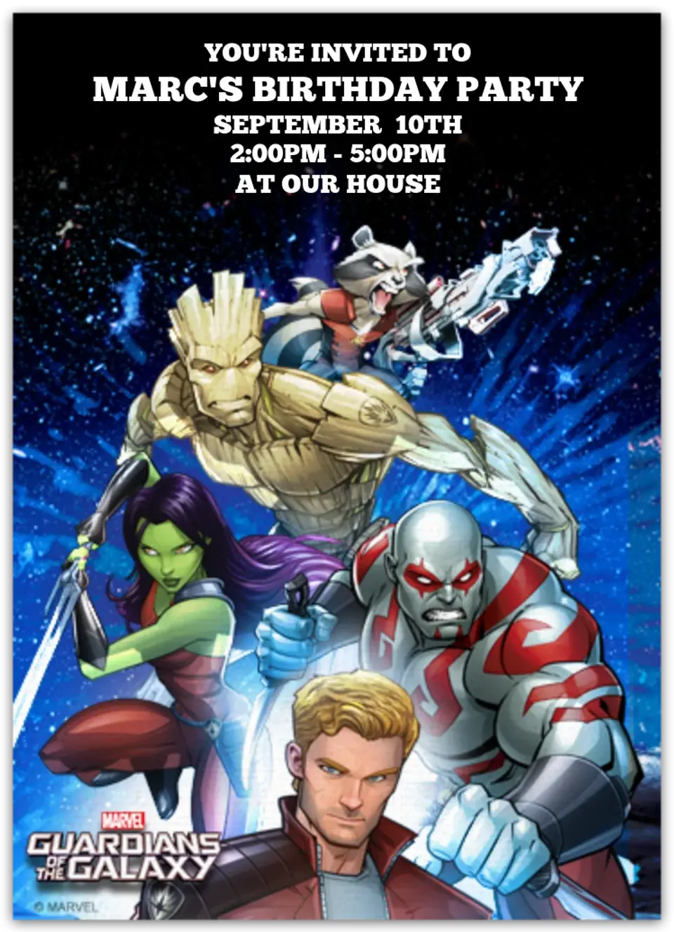 GOTG Unite card