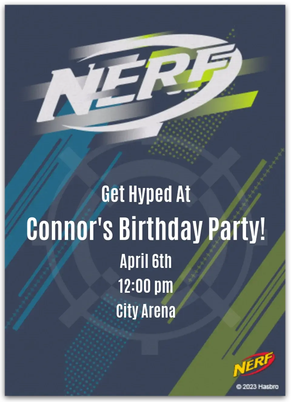 Nerf Logo card