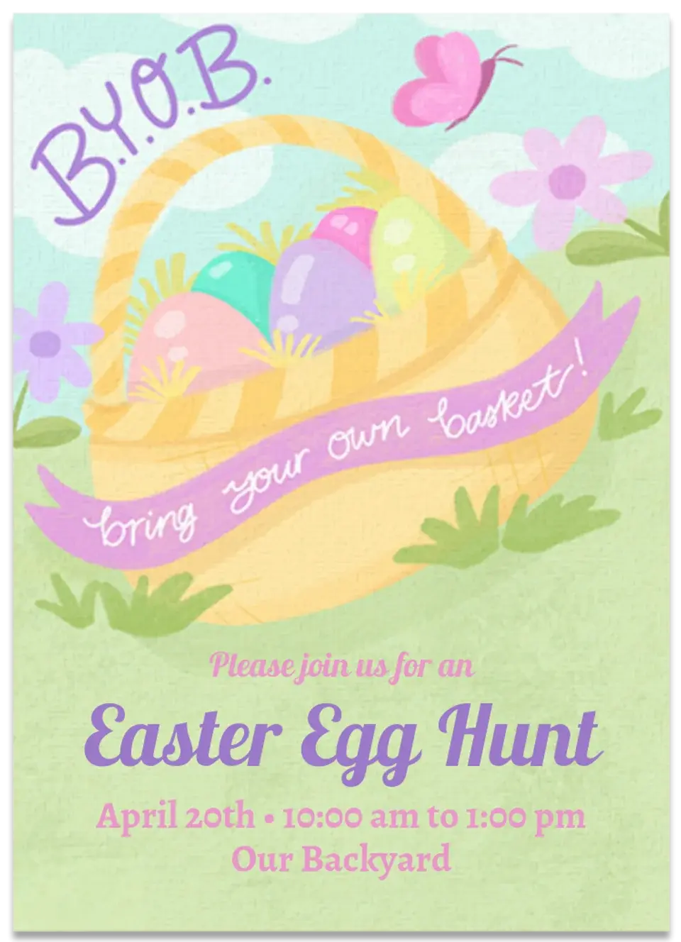 Bring Your Basket card
