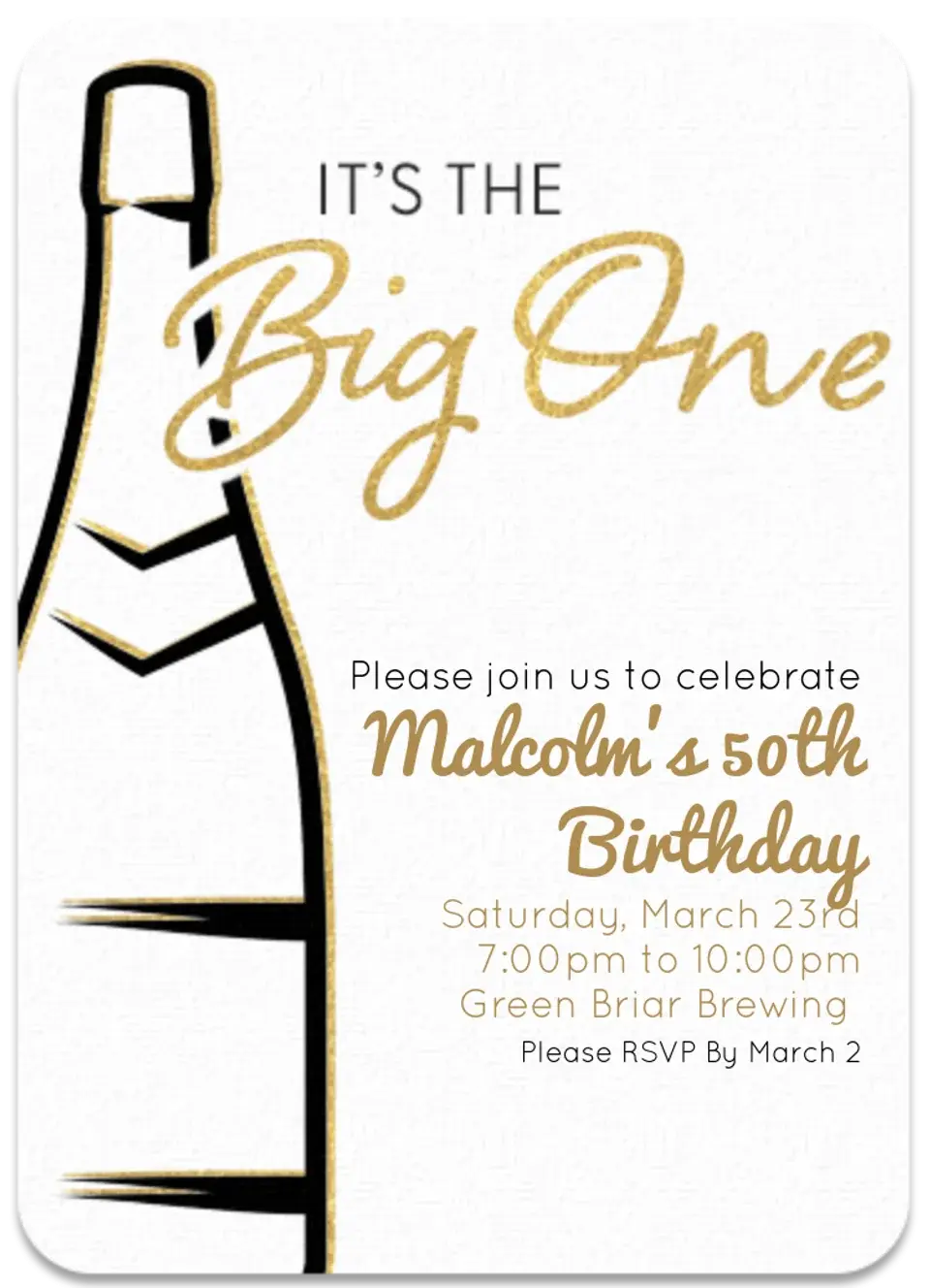 The Big One card